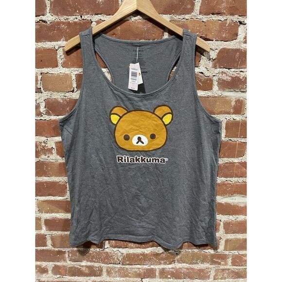 Torrid RILAKKUMA BEAR Women's Girls Plus Size Racerback Tank Top T-Shirt NWT 1 - Picture 1 of 5